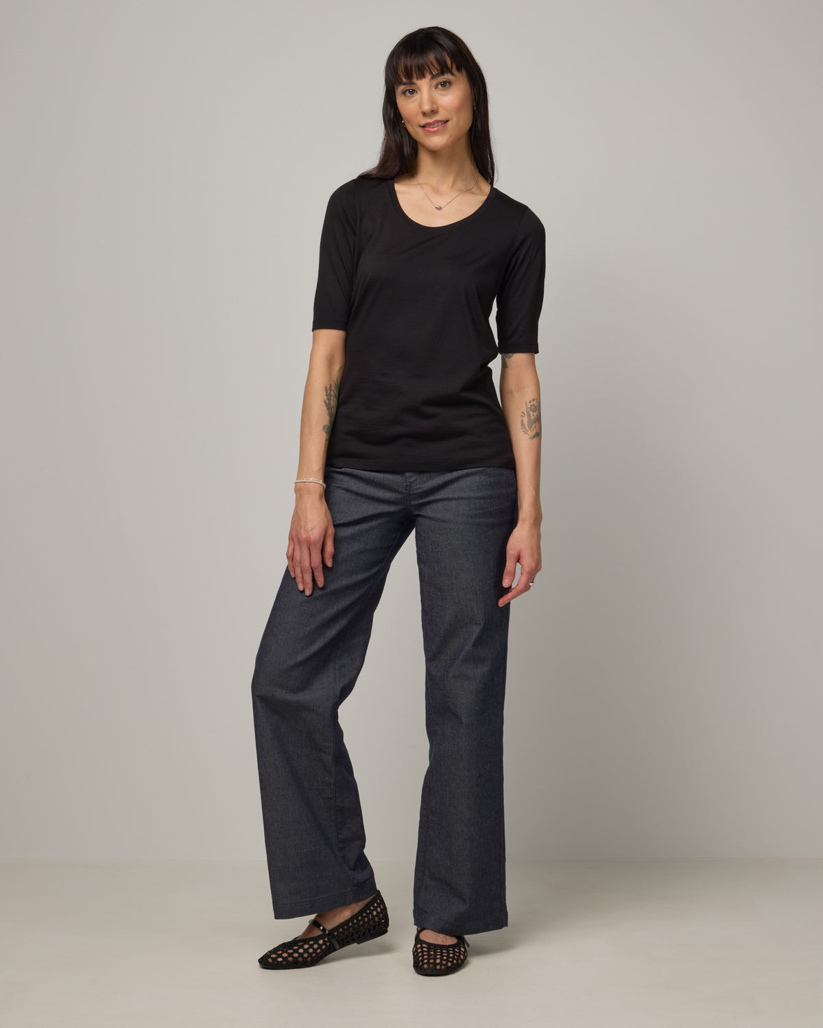 Celine Signature Elbow Sleeve Tee