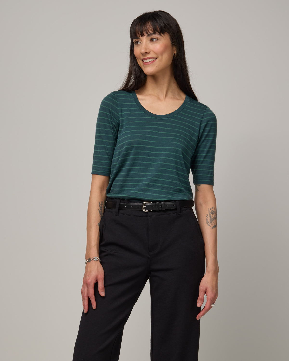 Celine Signature Elbow Sleeve Tee