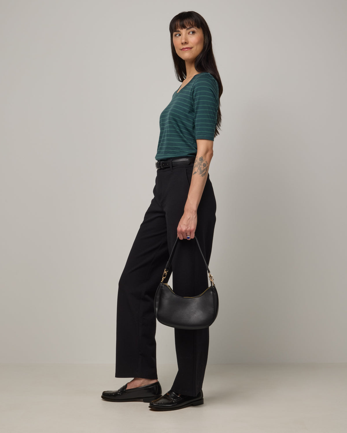 Celine Signature Elbow Sleeve Tee
