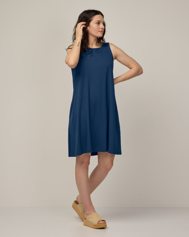 Blue sale tank dress